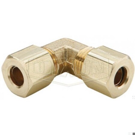 Dixon The Right Connection Compression Union Elbow, 7/16 in x 5/8-24 Nominal, Tube x Straight End Style, B 165C-07